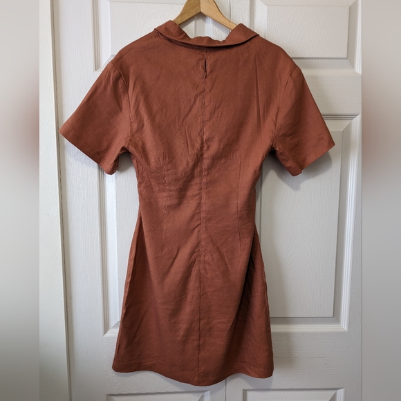 Women's l Midriff l Linen l Mini Dress - Picture 5 of 7